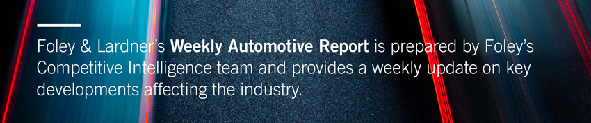 Foley Weekly Automotive Report