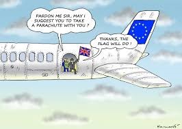 Brexit Airplane Cartoon